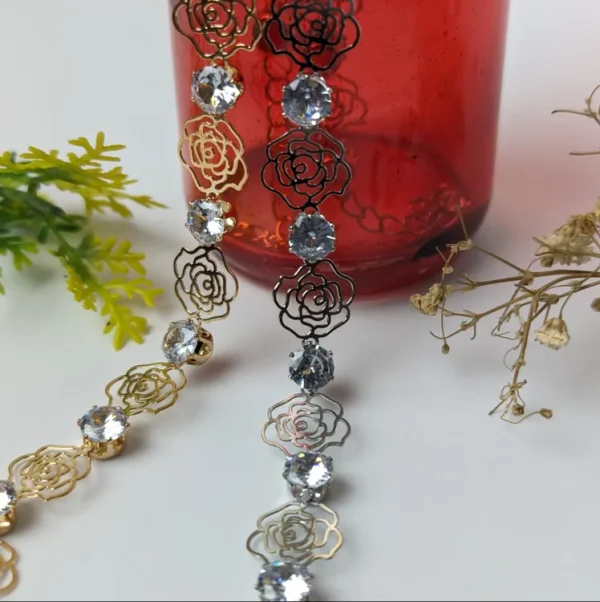 Antique Silver Flower Anklet Bracelet - Elegant Foot Jewelry for Women - Tassel Chain Design - Perfect Beach Accessory for Barefoot Sandal Look - Image 3