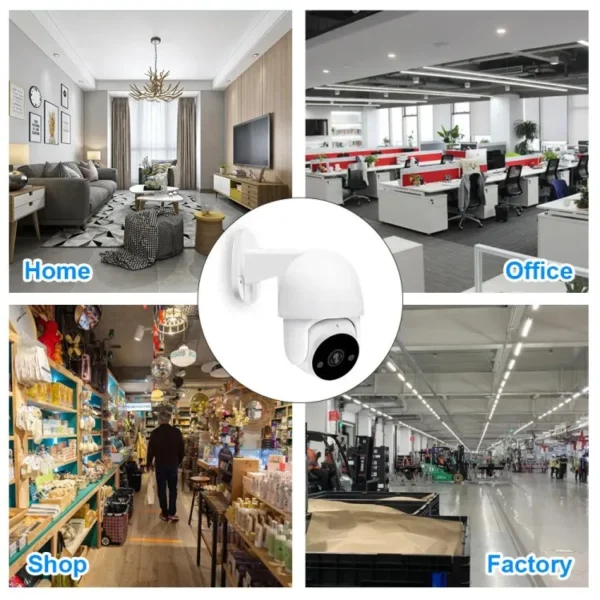 IP66 waterproof PTZ AHD camera for indoor/outdoor surveillance. Features infrared night vision, analog signal, and suitable for home security - Image 6