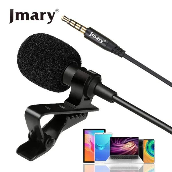 Jummary (MC-R1) Jmary 3.5mm Lavalier Microphone for music recording, interviews, and vlogging. 100% original - Image 5