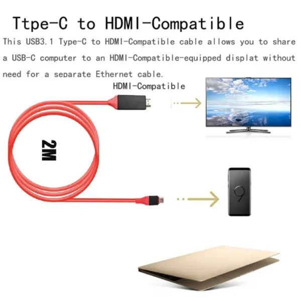 4K Type-C to HDMI Adapter for laptops and Type-C devices - Image 3