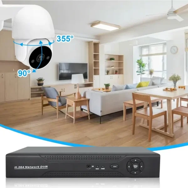 IP66 waterproof PTZ AHD camera for indoor/outdoor surveillance. Features infrared night vision, analog signal, and suitable for home security - Image 2