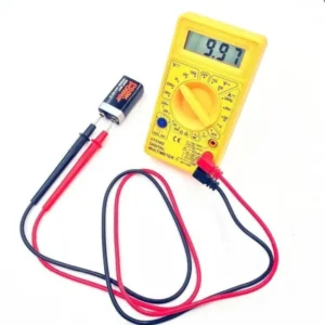 DT830D Digital Multimeter with LCD Display – AC/DC Voltage, Current, Resistance Tester, Battery & Continuity Meter