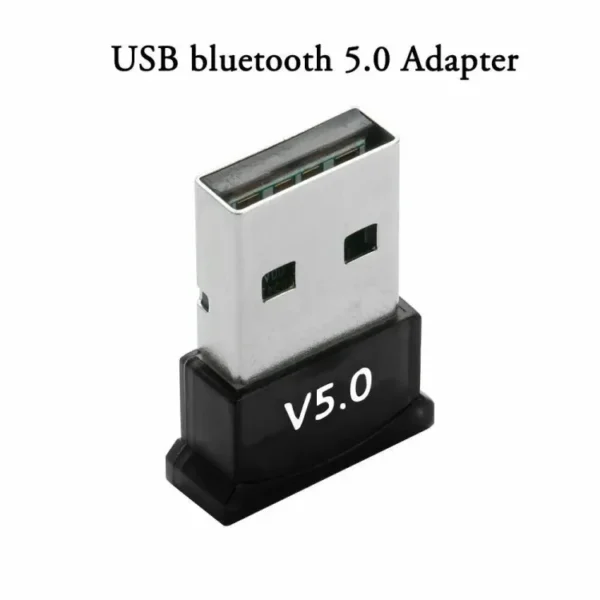 Bluetooth 5.0 USB Dongle for PC: Ideal for Keyboards, Game Consoles, Printers, Speakers, and More
