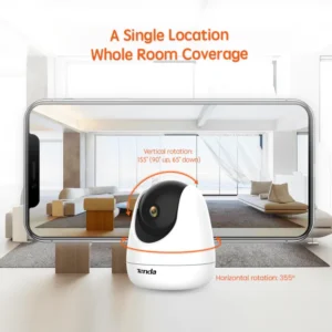 Tanda 2MP CP-3 Home Security Surveillance Wifi Camera- Best Camera- Cheap Camera- Tenda CP3 Home Security Surveillance Wifi Camera- Tenda CP3 V2.0 Security Pan/Tilt Camera 1080P- Tanda Wi-Fi Indoor Pan/Tilt Camera- Cheap Camera high quality 360 PTZ Camera