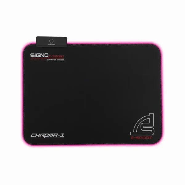 RGB Mouse pad for Gamers, Mouse Pad, SIGNO Illuminated Gaming Mouse Mat CHROMA-1 DP-O8S with RGB, Colorful Lights RGB Gaming Extended Mousepad - XL Gaming Mousepad With 14 Lighting Modes Braided USB Cable - 800mm x 300mm x 4mm - Image 6