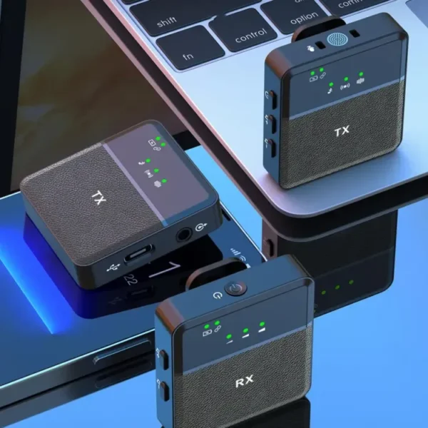 Sx8 True Wireless Omnidirectional MIC: Podcasting, Live Streaming, Vlogging, Intelligent Noise Cancellation, Type-C & iPhone Compatible - Image 3