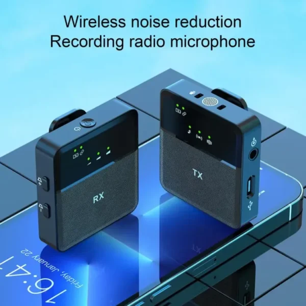 Sx8 True Wireless Omnidirectional MIC: Podcasting, Live Streaming, Vlogging, Intelligent Noise Cancellation, Type-C & iPhone Compatible - Image 5