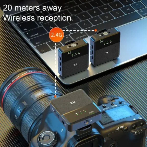 Sx8 True Wireless Omnidirectional MIC: Podcasting, Live Streaming, Vlogging, Intelligent Noise Cancellation, Type-C & iPhone Compatible - Image 6