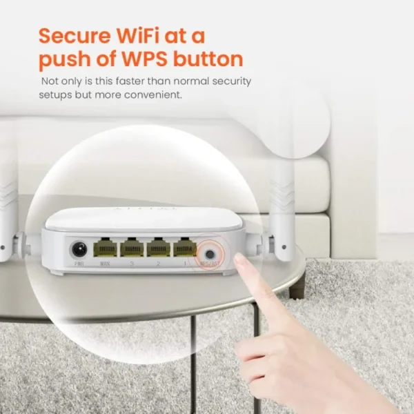 Tenda N301 Wireless Wi-Fi Router with High Power Antennas - Image 2