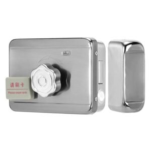 DC 12V Electric RFID Rim Lock with Key – WiFi & RFID Card/Tag Door Lock System, 125KHz, for Home and Office Security, Smart Access Control.