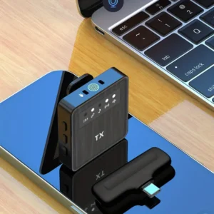 X1 Lavalier Wireless Microphone for Audio, Video, Voice Recording Mic for iPhone Android Mobile Laptop and PC.