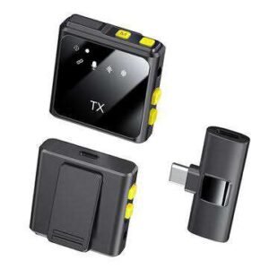 R8 Lavalier Wireless Microphone, For Audio, Video, Recording, iPhone, Android, Laptop, Live Gaming, and for live streaming.