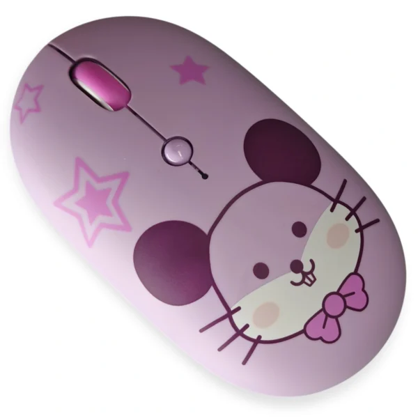 Wireless Mouse with Dual Bluetooth & 2.4GHz Dongle - Available in Pink & Purple. - Image 5
