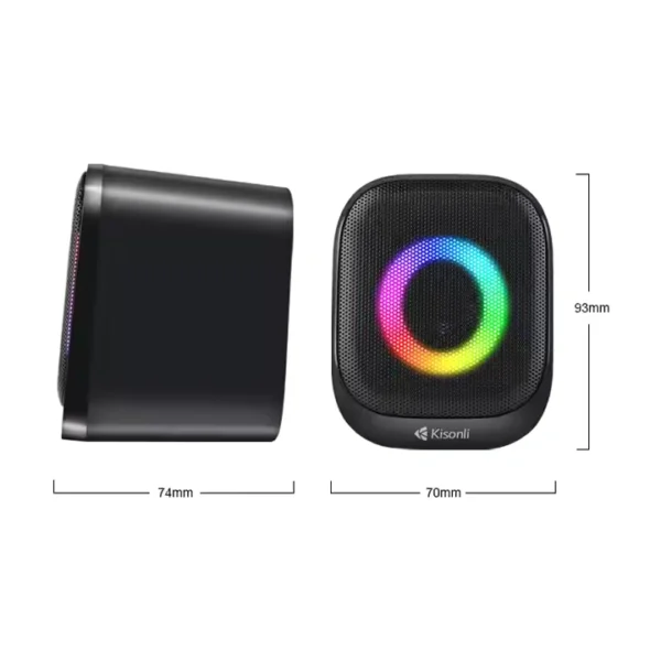 Kisonli X27/X28/X29 Speaker: Bluetooth Speaker with 4-in-1, 5-in-1 Features, USB, Earphone Jack & RGB LED Lights - Image 2