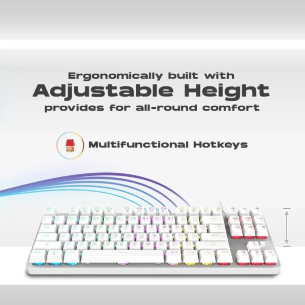 RGB Gaming Mechanical Keyboard with brown Mechanical Keys and Customizable Backlighting - Image 4