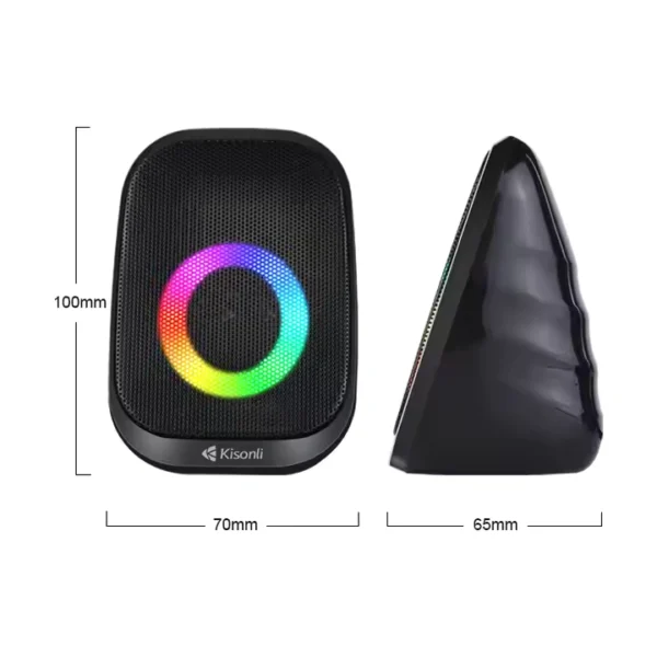 Kisonli X27/X28/X29 Speaker: Bluetooth Speaker with 4-in-1, 5-in-1 Features, USB, Earphone Jack & RGB LED Lights - Image 4