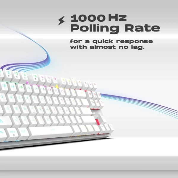 RGB Gaming Mechanical Keyboard with brown Mechanical Keys and Customizable Backlighting - Image 3