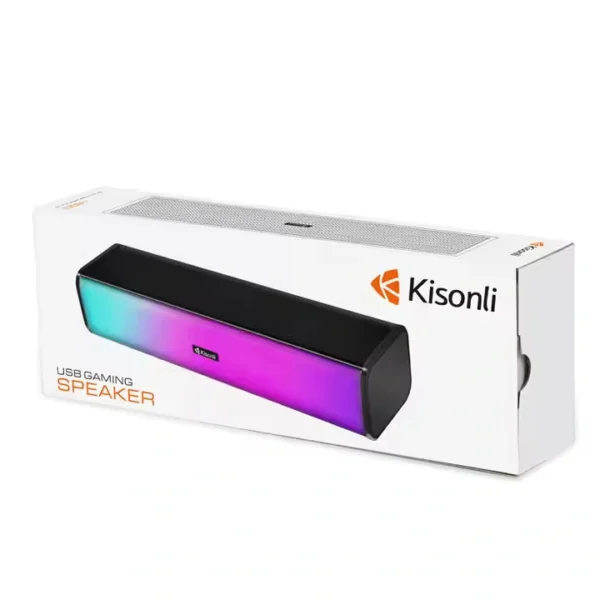 Kisonli RGB Gaming Wired USB Sound Bar System
