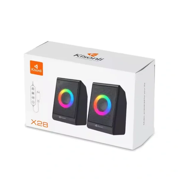 Kisonli X27/X28/X29 Speaker: Bluetooth Speaker with 4-in-1, 5-in-1 Features, USB, Earphone Jack & RGB LED Lights - Image 5