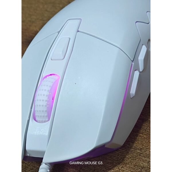 Gaming mouse with RGB Light and 6 mechanical buttons with transparent back-wired PC gamer mouse. - Image 2