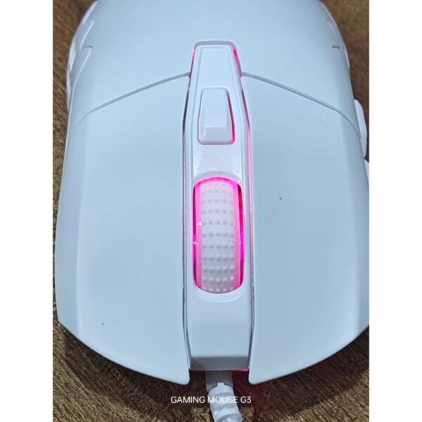 Gaming mouse with RGB Light and 6 mechanical buttons with transparent back-wired PC gamer mouse. - Image 6