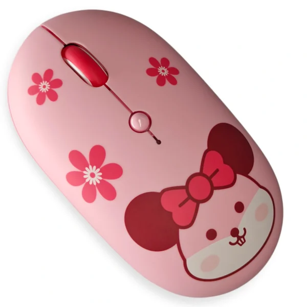 Wireless Mouse with Dual Bluetooth & 2.4GHz Dongle - Available in Pink & Purple. - Image 4
