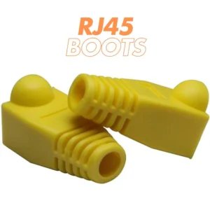 RJ45 Ethernet connecters Boot Cover – Rubber Protective Shield for Cat5e, Cat6, Cat6a Cables, Compatible with Couplers, Splitters, and Connectors