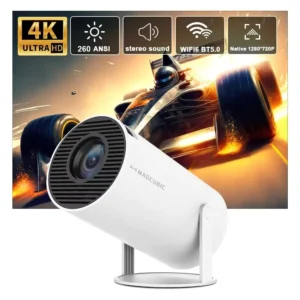 HY300 Pro Mini HD Projector with WiFi, Bluetooth, Android 11, 1080P Support