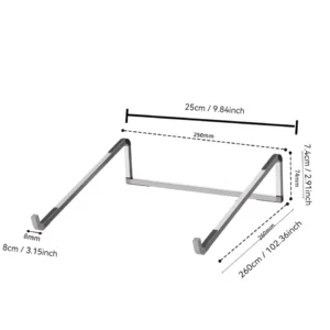 Slim Adjustable Laptop Stand – Portable & Ergonomic Desk Design