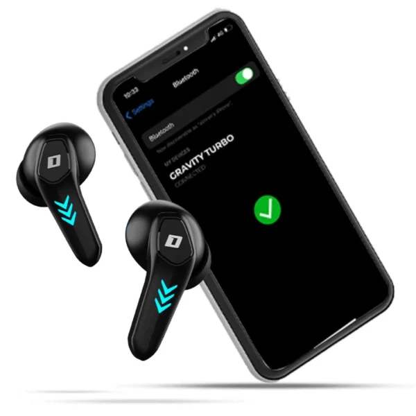 Defy gravity turbo wireless type-c rechargeable gaming (low latency) bluetooth5.3 touch control & noise cancelling ear buds - Image 5