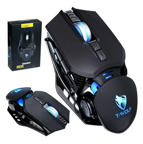 T-WOLF G530 RGB Programmable Gaming Mouse – Wired Optical USB Mouse with7 Custom Buttons Macros for PC Gamers - Image 5