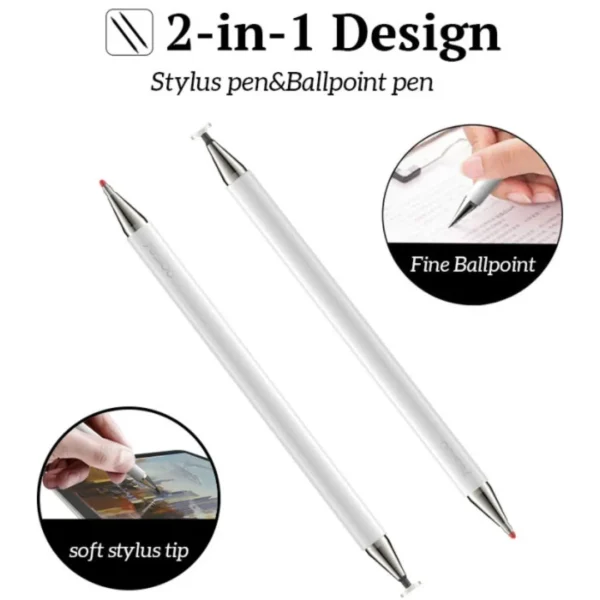 Yesido - ST04 2-in-1 Stylus Pen – Active Capacitive Tablet Phone Pencil with Ballpoint Pen - Image 5