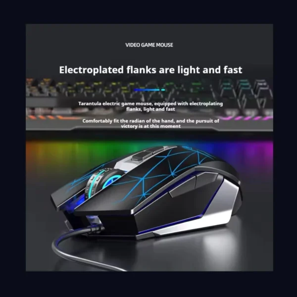 Aula S50 RGB Wired USB Gaming Mouse: Micro-Programmable Ergonomic Design, 4 Adjustable DPI Levels for Home, Office & Universal Compatibility. - Image 3