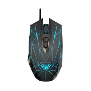 Aula S50 RGB Wired USB Gaming Mouse: Micro-Programmable Ergonomic Design, 4 Adjustable DPI Levels for Home, Office & Universal Compatibility.