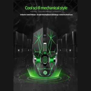 K-Snake Q7 Wired Mechanical Gaming Mouse with RGB Lighting and 7 Programmable Buttons for Desktop and Laptop​