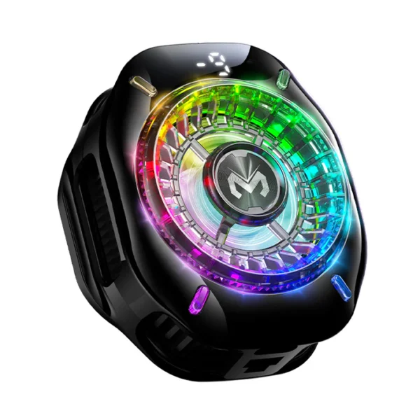 Memo CX10 RGB Pro Cooling Fan, Magnetic Clip RGB Lights Fast Cooling Radiator for PUBG Mobile gaming  (iPhone/Android) - Image 3