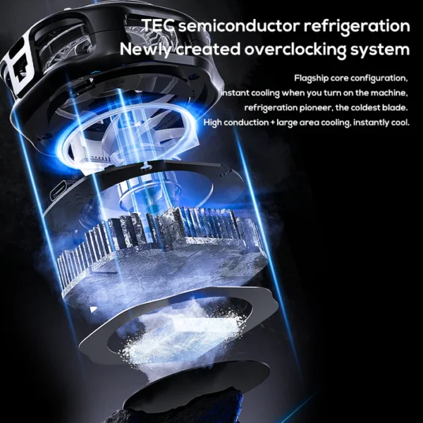 Memo CX10 RGB Pro Cooling Fan, Magnetic Clip RGB Lights Fast Cooling Radiator for PUBG Mobile gaming  (iPhone/Android) - Image 11