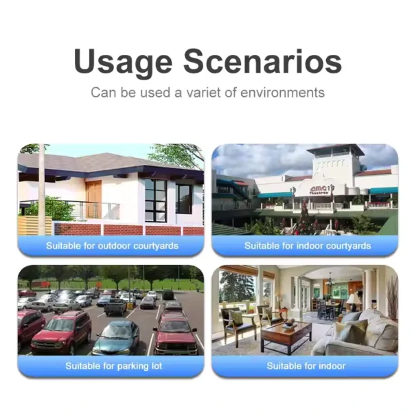 IP Smart home security 4G SIM Camera with Solar plate 3in1 CCTV 2 Lens 1080 Resolution IP66 PTZ , 355° View, 2 Way Talk, Night Vision, and Motion Detect - Image 4