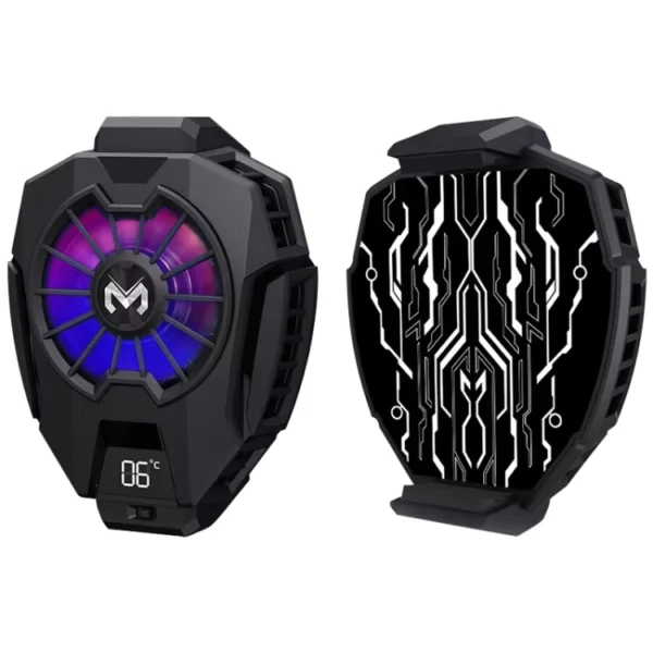 MEMO DL05 RGB Mobile Phone Cooler Fan with LED Temperature Display – High-Speed Cooling Radiator for Gaming - Image 2