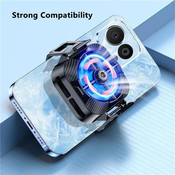 X94 RGB Magnetic Phone Cooler – Lightweight Semiconductor Cooling Fan for Android & iPhone, Ideal for Gaming & Streaming - Image 2