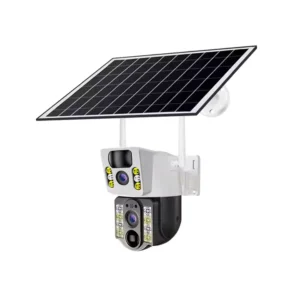 IP Smart home security 4G SIM Camera with Solar plate 3in1 CCTV 2 Lens 1080 Resolution IP66 PTZ , 355° View, 2 Way Talk, Night Vision, and Motion Detect