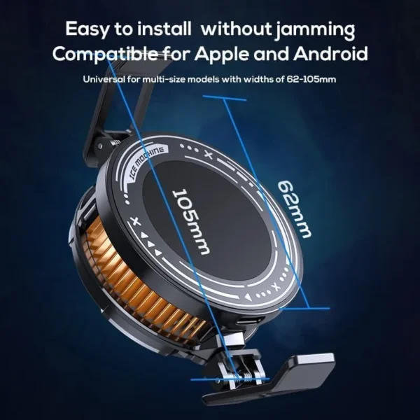 MEMO CX07 Magnetic Phone Cooler – 15W Semiconductor Cooling Fan for Instant Heat Dissipation, Compatible with Mobile Phones & Tablets, Ideal for Gaming - Image 4