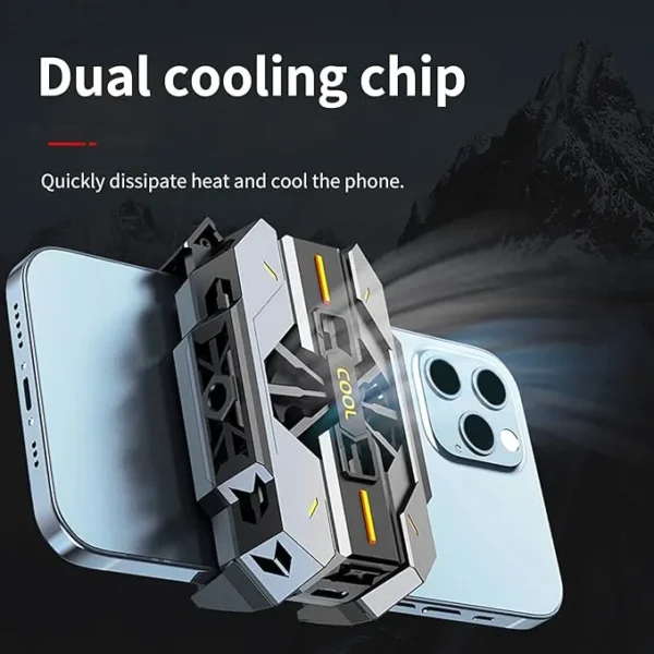 JS42 Magnetic Phone Cooler – Semiconductor Radiator with Adjustable Gamepad Cooling Fan for Silent Gaming - Image 4