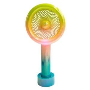 Mini Handheld Fan – Portable Type-C Rechargeable USB Cooling Fan with LED Light & 3-Speed Modes | Compact Travel Fan (YS2276)