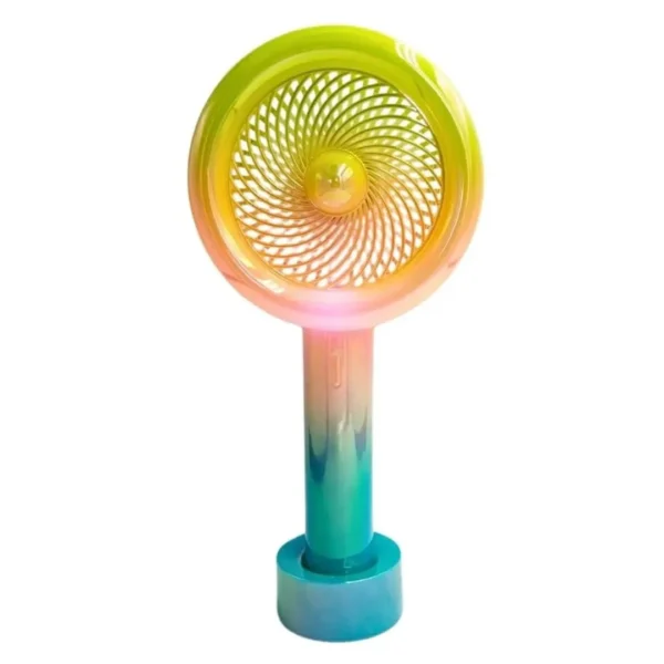 Mini Handheld Fan – Portable Type-C Rechargeable USB Cooling Fan with LED Light & 3-Speed Modes | Compact Travel Fan (YS2276)