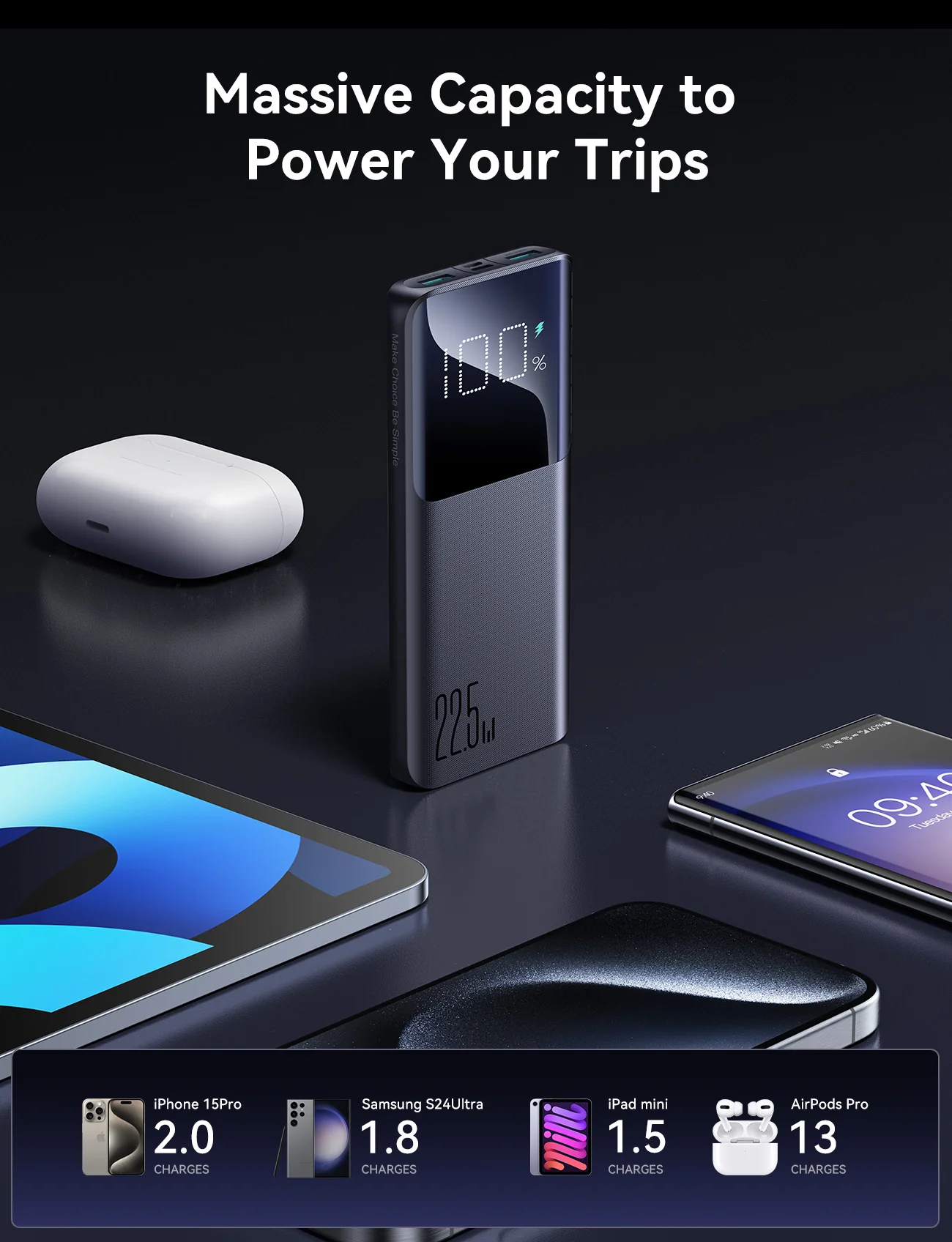joyroom power bank 10000mah wireless